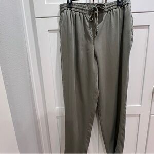 Talbots Green The Easy Drawstring Pant Lyocell Size M NWOT